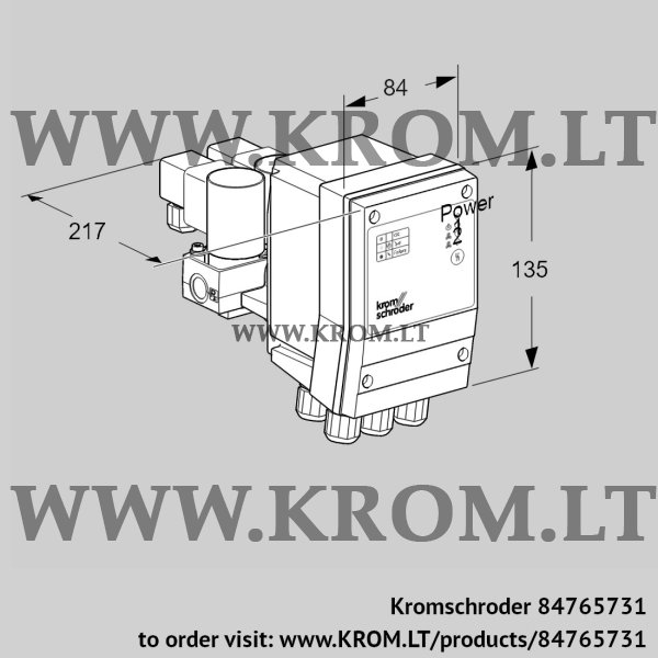 Kromschroder TC 3N05Q/Q, 84765731 tightness control, 84765731