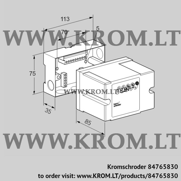 Kromschroder TC 410-1N, 84765830 tightness control, 84765830