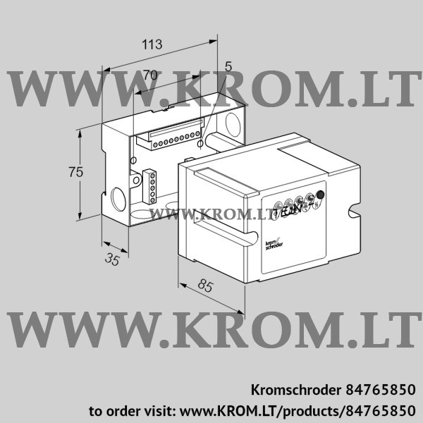 Kromschroder TC 410-1K, 84765850 tightness control, 84765850