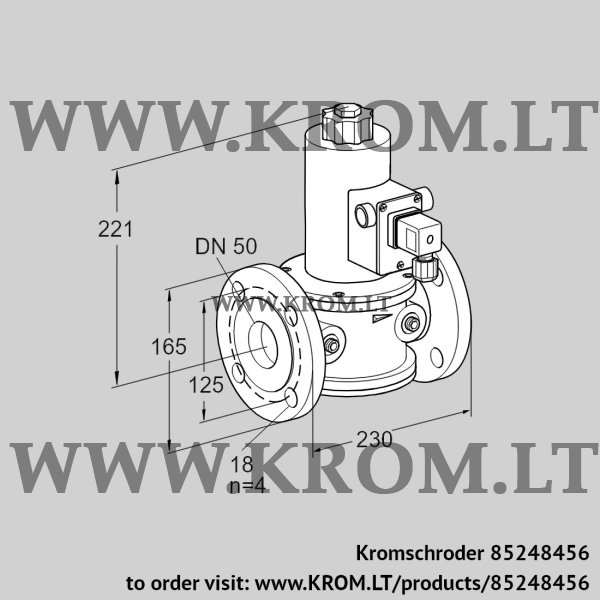 Kromschroder VR 50F01NT6L3D, 85248456 air solenoid valve, 85248456