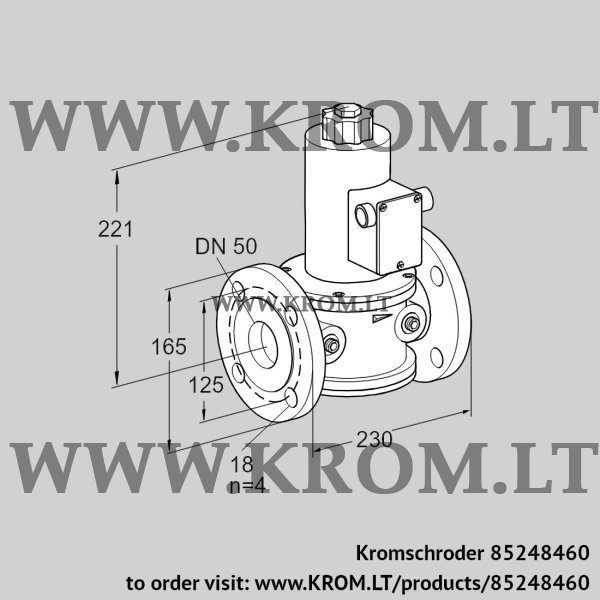 Kromschroder VR 50F01NT63D, 85248460 air solenoid valve, 85248460