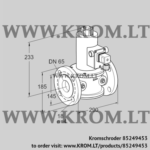 Kromschroder VR 65F01NT6L3D6,0, 85249453 air solenoid valve, 85249453