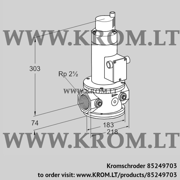 Kromschroder VR 65R01LT63D15,0, 85249703 air solenoid valve, 85249703