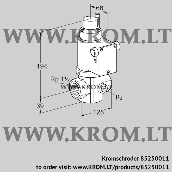 Kromschroder VR 40/32R01RT61D, 85250011 air solenoid valve, 85250011