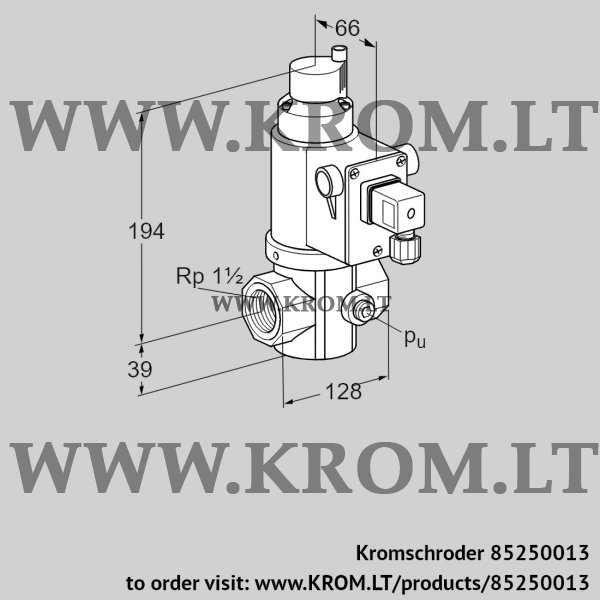 Kromschroder VR 40/32R01RT6L1D, 85250013 air solenoid valve, 85250013