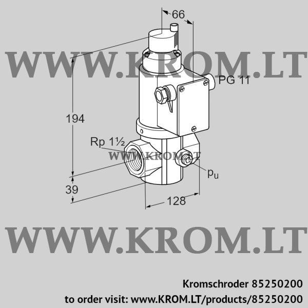 Kromschroder VR 40/32R01RK31D, 85250200 air solenoid valve, 85250200