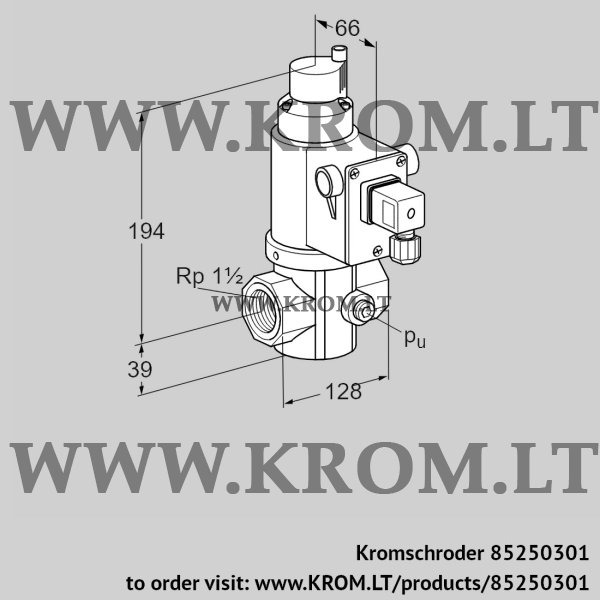 Kromschroder VR 40/32R01RQ6L1D7,0, 85250301 air solenoid valve, 85250301