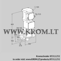 VK100F10T5A6L3D (85311252) motorized valve for gas