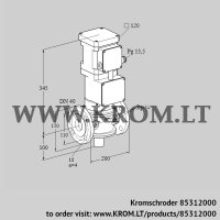 VK40F10T5A6L3DSV (85312000) motorized valve for gas