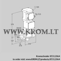 VK80F10T5A93DSV (85312064) motorized valve for gas