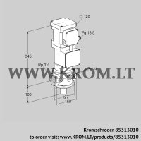 VK40R10ZT5A93DS (85313010) motorized valve for gas