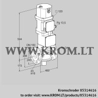 VK150/100F40W5HXG43 (85314616) motorized valve for gas