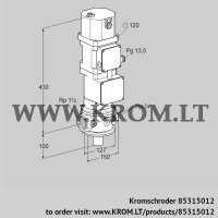 VK40R10W5XA43DV (85315012) motorized valve for gas