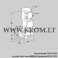 VK100F40T5HG93DS2V (85317059) motorized valve for gas
