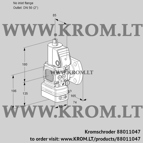 Kromschroder VAD 3-/50F/NW-50A, 88011047 pressure regulator, 88011047