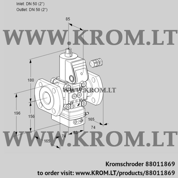 Kromschroder VAV 350F/NWAK, 88011869 air/gas ratio control, 88011869