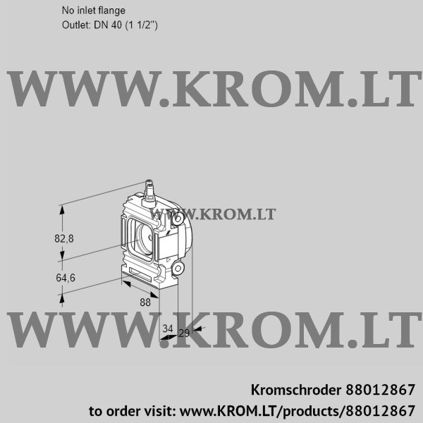 Kromschroder VMO 2-/40R05M28, 88012867 measuring orifice, 88012867