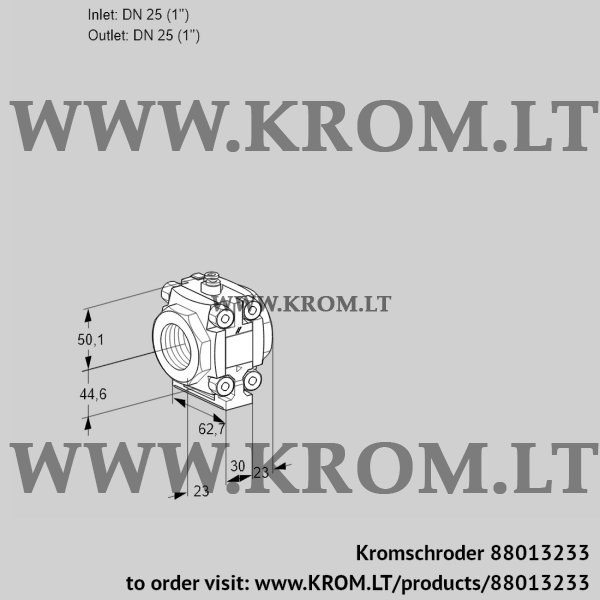 Kromschroder VMV 125N05P, 88013233 fine-adjusting valve, 88013233