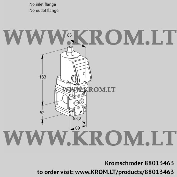 Kromschroder VAN 2T-/NQSR, 88013463 magnetic relief valve, 88013463