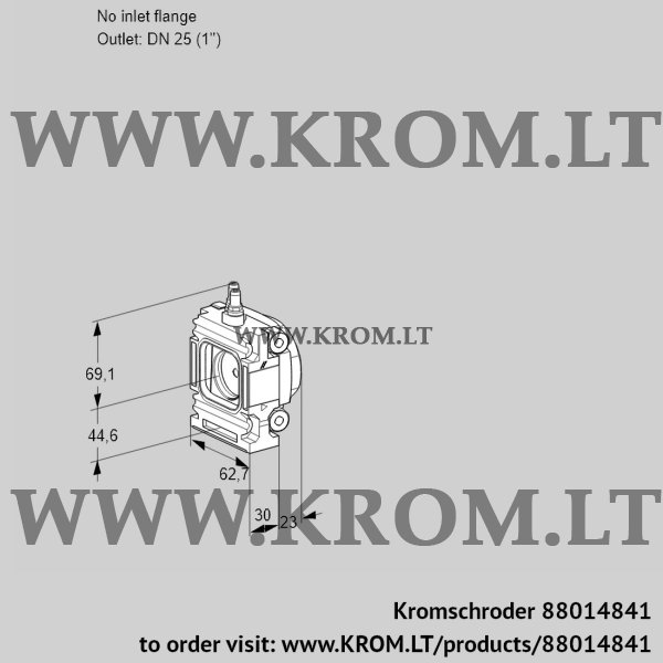 Kromschroder VMO 1-/25N05M20, 88014841 measuring orifice, 88014841