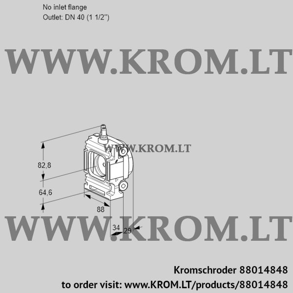 Kromschroder VMO 2-/40N05M32, 88014848 measuring orifice, 88014848