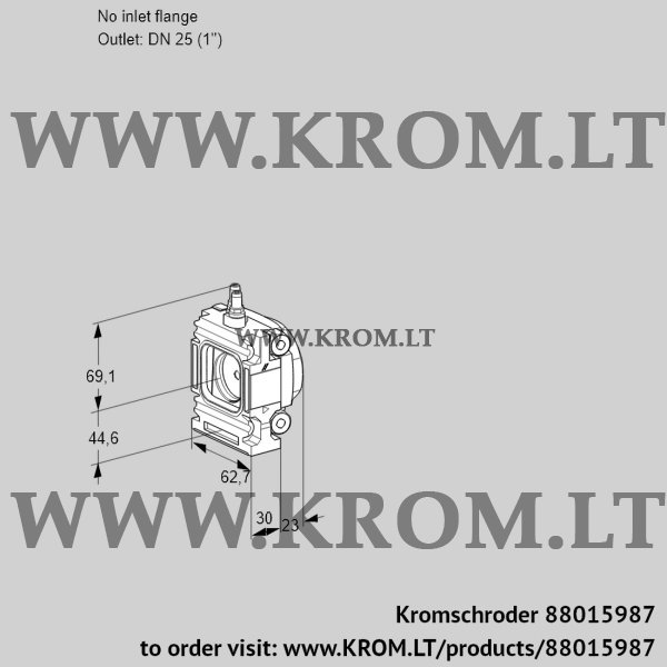 Kromschroder VMO 1-/25R05M10, 88015987 measuring orifice, 88015987