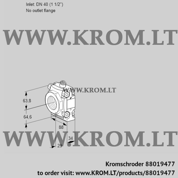 Kromschroder VMF 240/-R05P, 88019477 filter module, 88019477