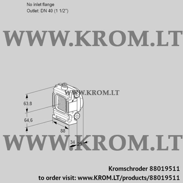 Kromschroder VMF 2-/40R05P, 88019511 filter module, 88019511