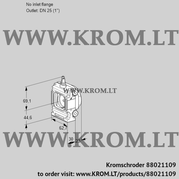 Kromschroder VMO 1-/25N05M10, 88021109 measuring orifice, 88021109