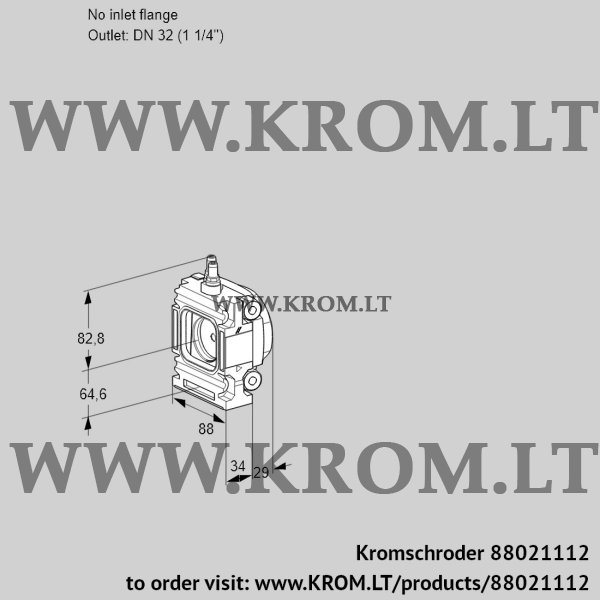 Kromschroder VMO 2-/32N05M16, 88021112 measuring orifice, 88021112