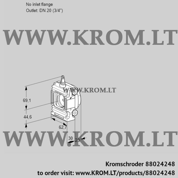 Kromschroder VMO 1-/20R05M12, 88024248 measuring orifice, 88024248