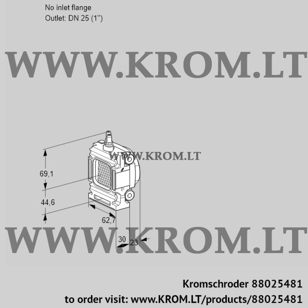 Kromschroder VMF 1-/25R05M, 88025481 filter module, 88025481