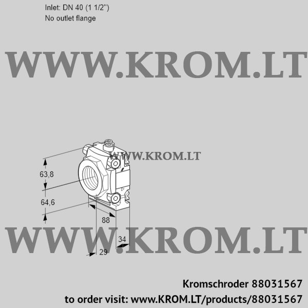 Kromschroder VMF 240/-N05P, 88031567 filter module, 88031567