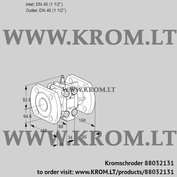 Kromschroder VMO 240F05M16, 88032131 measuring orifice, 88032131