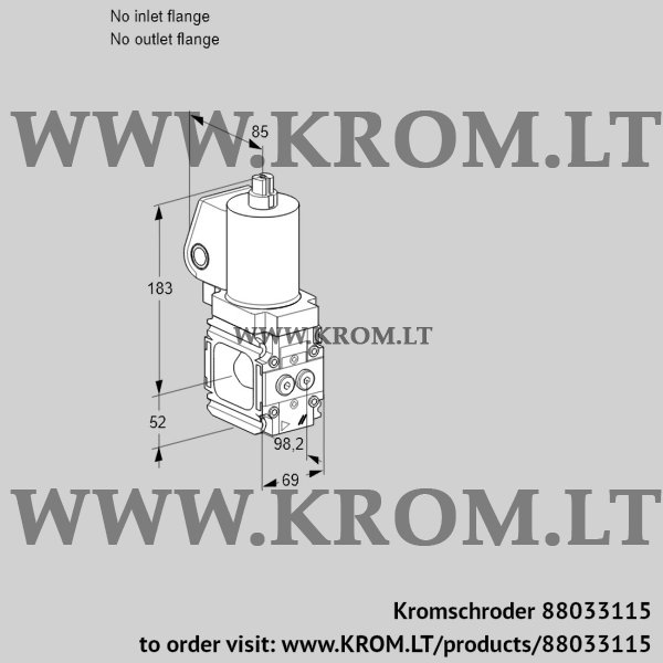 Kromschroder VAN 2T-/NQSL, 88033115 magnetic relief valve, 88033115