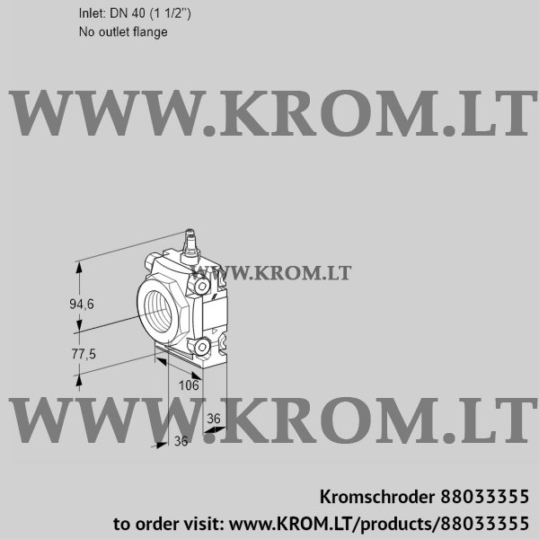 Kromschroder VMF 340/-R05M, 88033355 filter module, 88033355