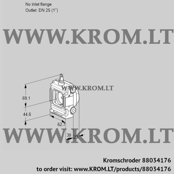 Kromschroder VMO 1-/25N05M14, 88034176 measuring orifice, 88034176