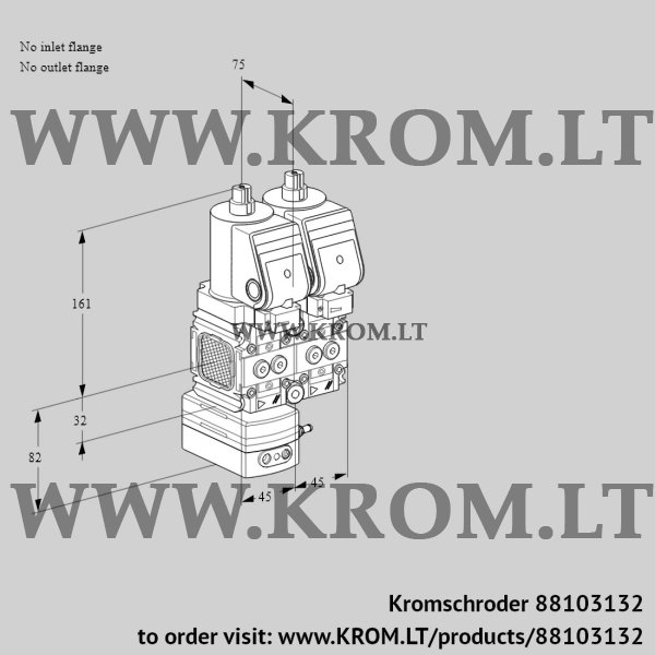 Kromschroder VCD 1T--/--05FD-50NQSR/PPPP/PPPP, 88103132 pressure regulator, 88103132