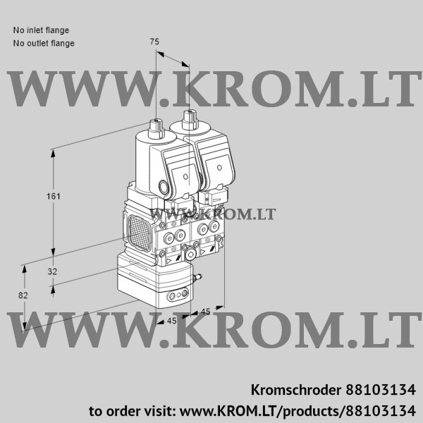 Kromschroder VCD 1T--/--05FD-50NQSR/PPPP/PPPP, 88103134 pressure regulator, 88103134