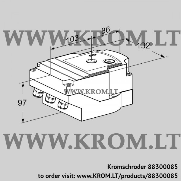 Kromschroder IC 40A2D, 88300085 actuator, 88300085