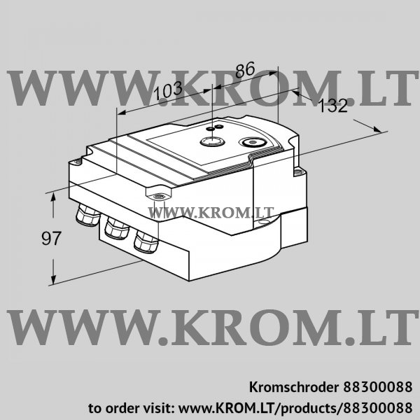 Kromschroder IC 40A2A, 88300088 actuator, 88300088