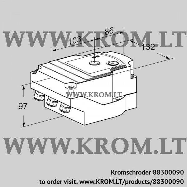 Kromschroder IC 40A2AR10, 88300090 actuator, 88300090