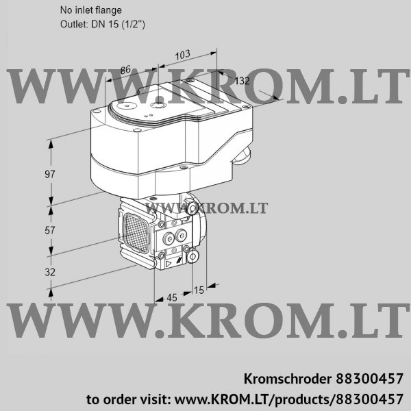 Kromschroder IFC 1-/15R05-15PPPP/20-60W3TR10, 88300457 linear flow control, 88300457