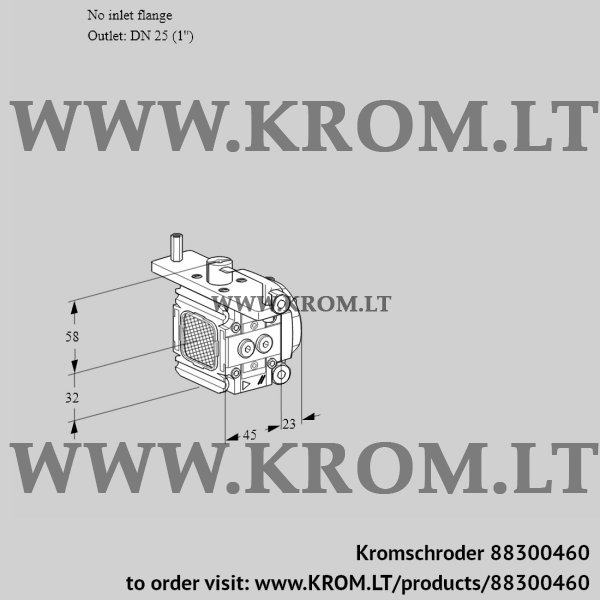 Kromschroder VFC 1-/25R05-20PPPP, 88300460 linear flow control, 88300460