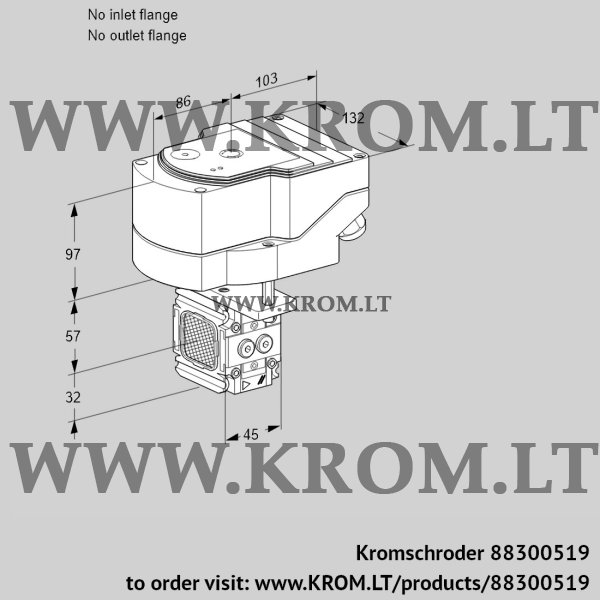 Kromschroder IFC 1-/-05-08PPPP/20-60W3TR10, 88300519 linear flow control, 88300519