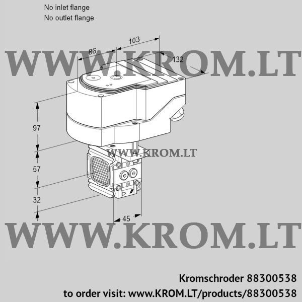 Kromschroder IFC 1-/-05-20PPPP/20-30Q3TR10, 88300538 linear flow control, 88300538