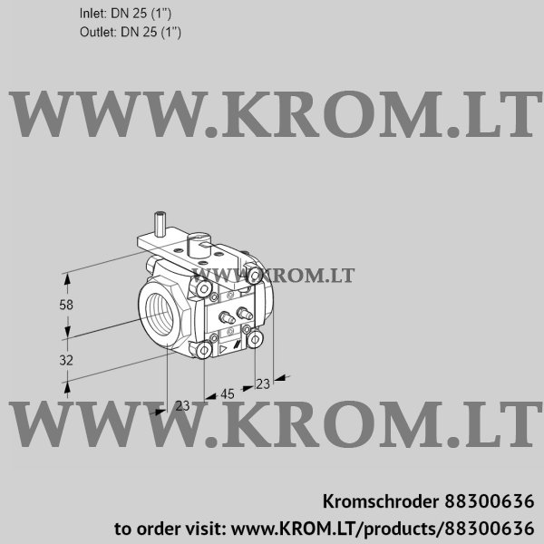 Kromschroder VFC 125/25R05-15MMMM, 88300636 linear flow control, 88300636