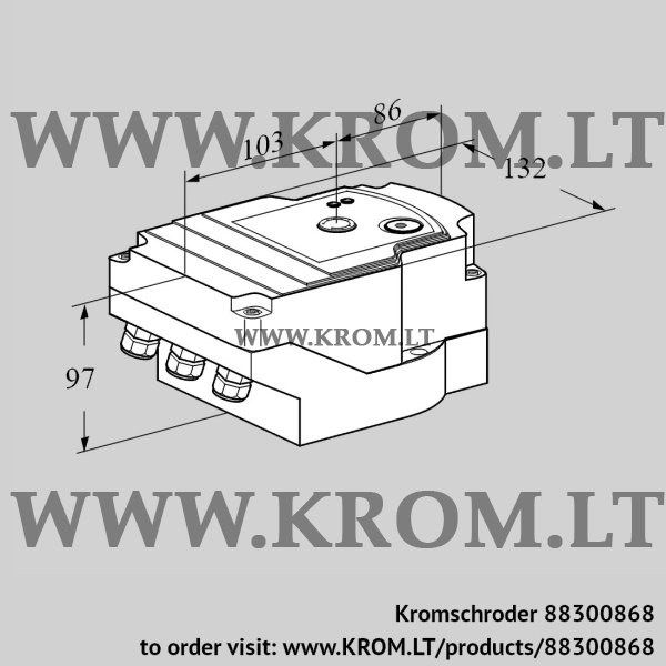 Kromschroder IC 40SA3DR10, 88300868 actuator, 88300868