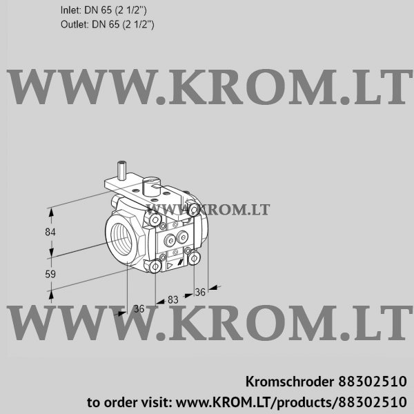 Kromschroder VFC 365/65R05-32PPPP, 88302510 linear flow control, 88302510