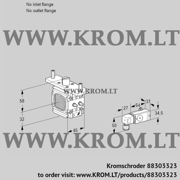 Kromschroder VFC 1-/-05-08MM3-, 88303323 linear flow control, 88303323